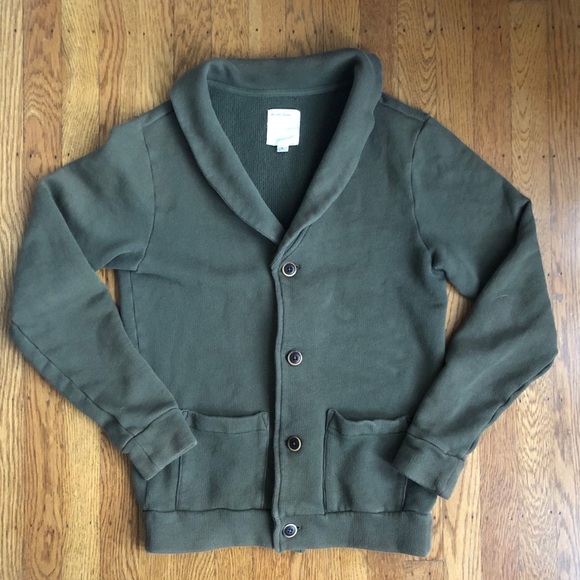 Life After Denim Other - Olive Collared Cardigan Sweater